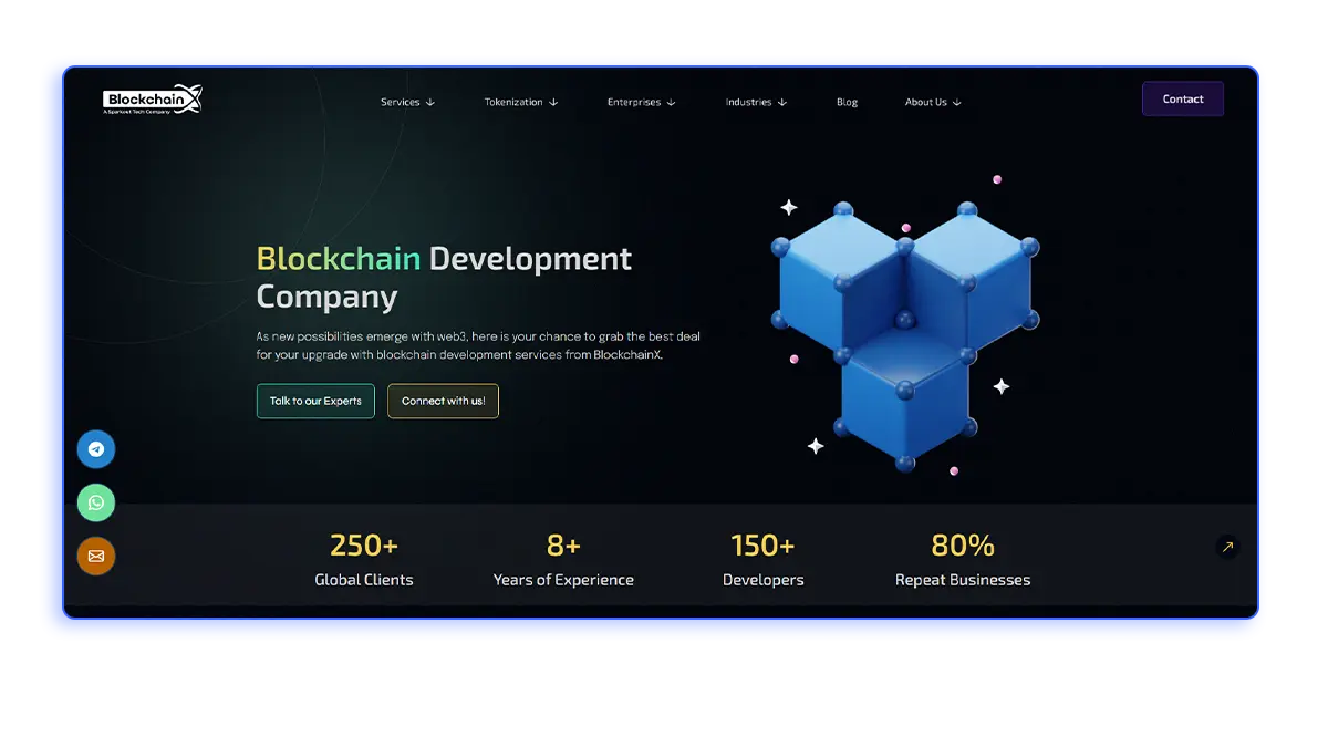 blockchainx ranks among the best blockchain developers.